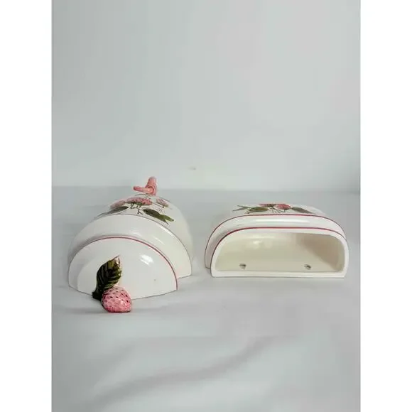 Creative Imports Vintage Pink Floral Wall Fountain Pocket Ceramic - Picture 5 of 15